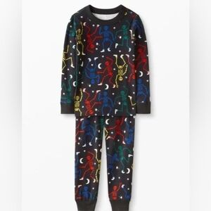 Size 5 110cm Hanna Andersson Skeleton Pajama Set Boy Girl